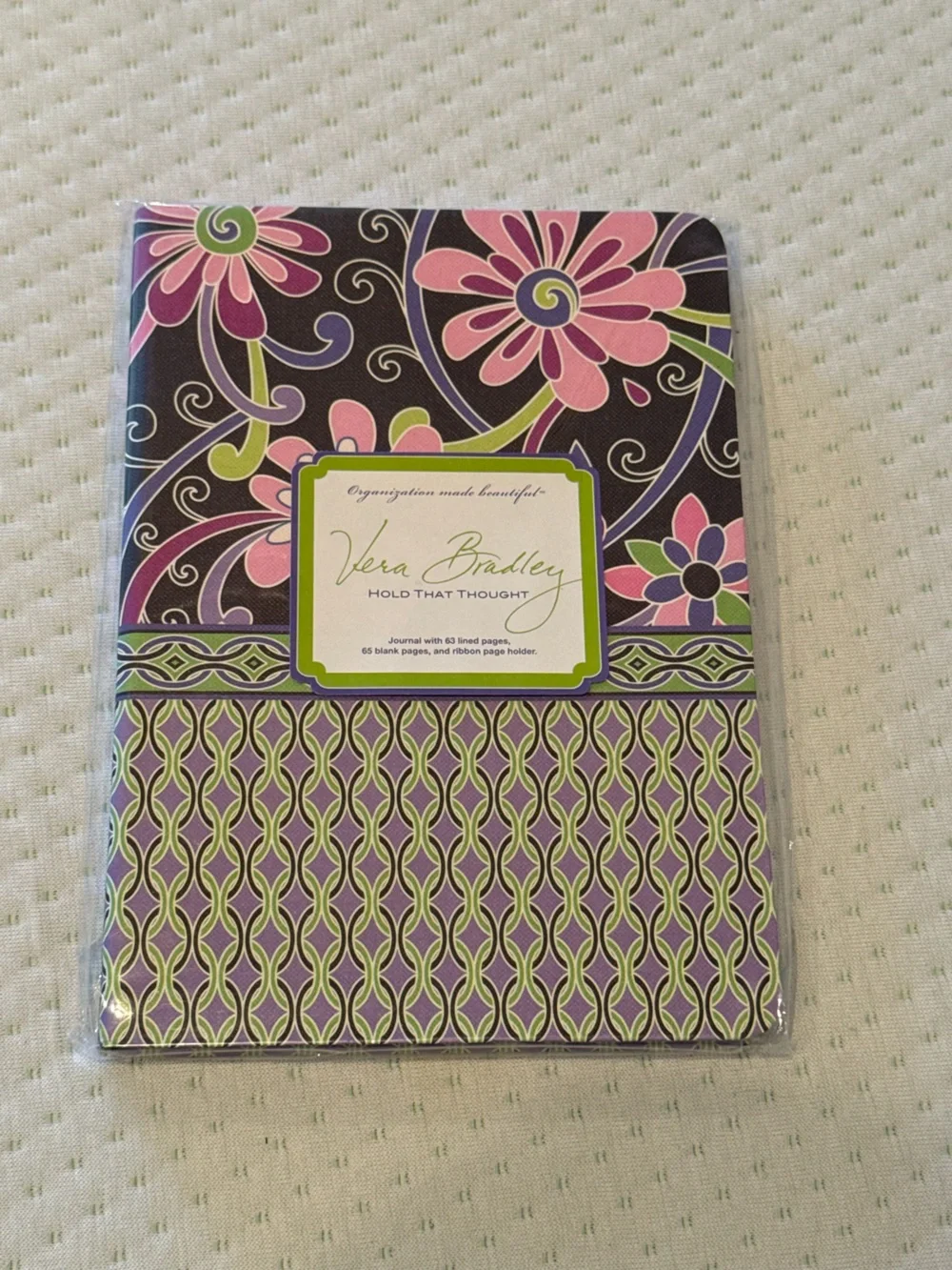 Vera Bradley NWT ‘Hold that Thought’ Journal and Large Spiral Notebook Set